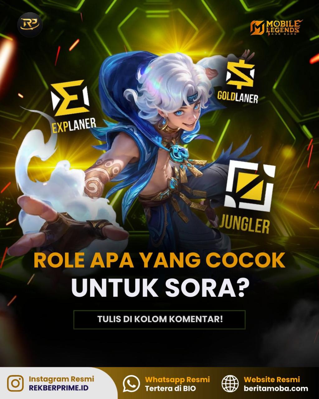 Sora Hadir di Mobile Legends: RekberPrime.id Ajak Gamer Diskusikan Role Terbaik