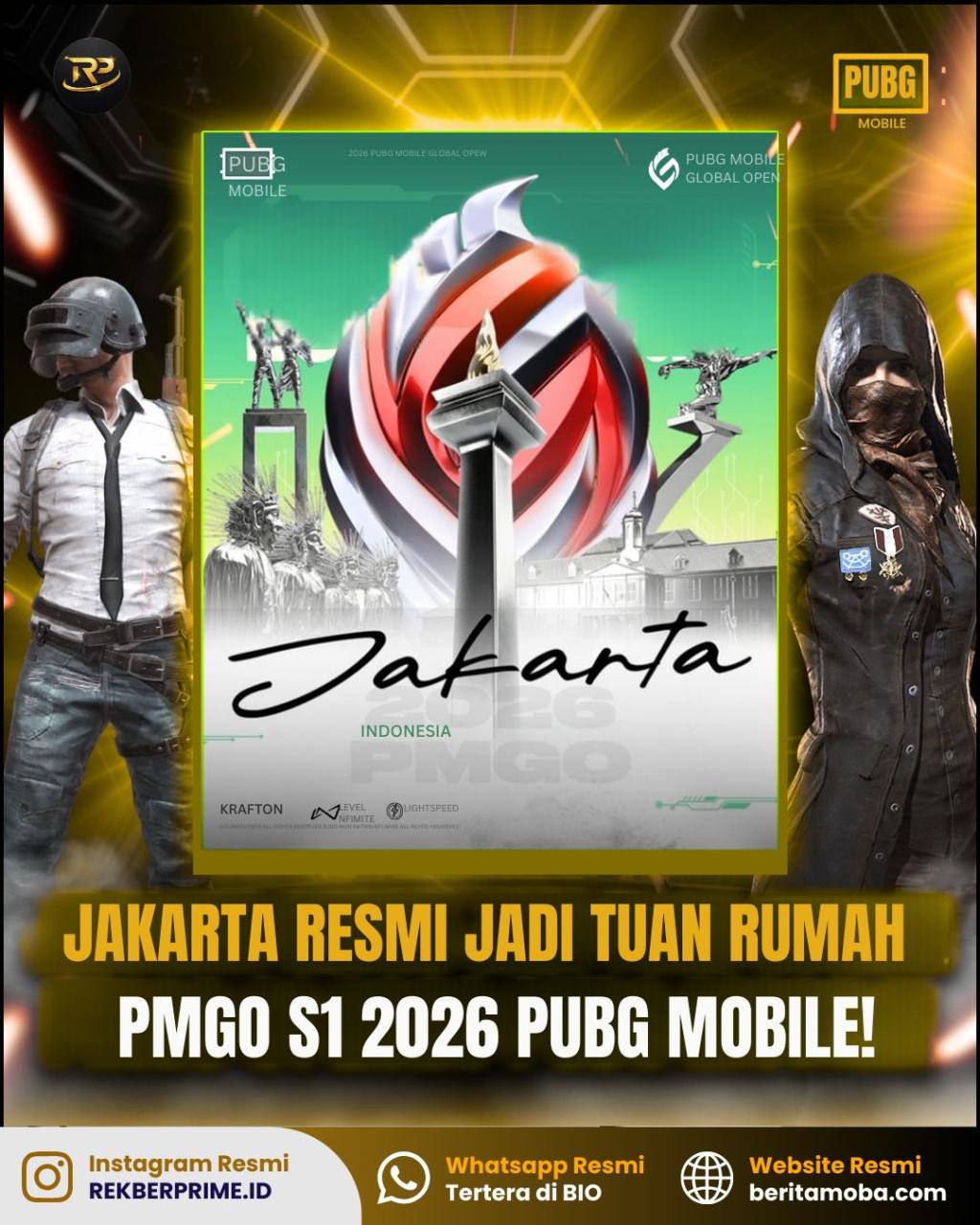 Jakarta Resmi Terpilih Jadi Tuan Rumah PMGO Season 1 2026 PUBG Mobile!