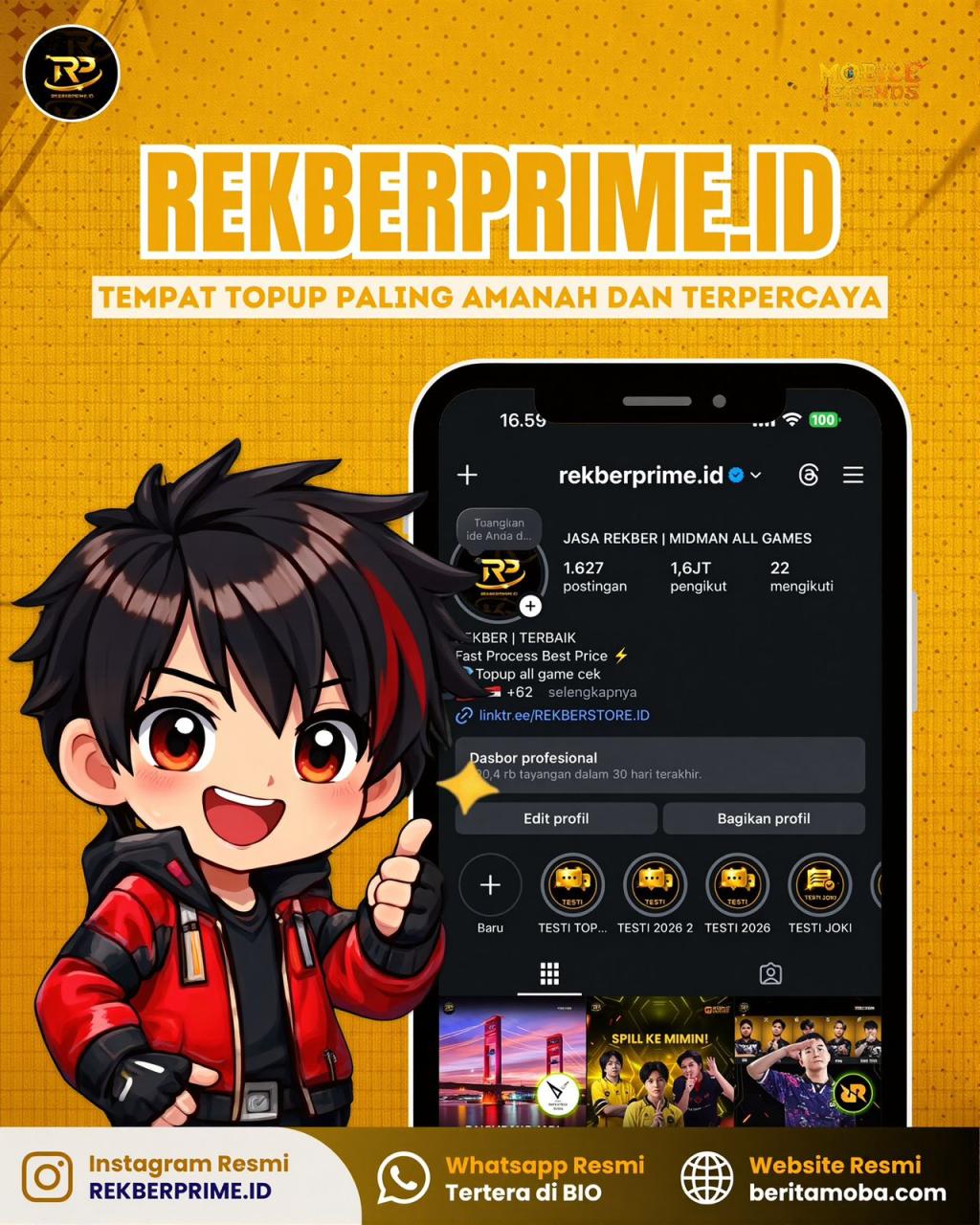RekberPrime.id Kukuhkan Posisi sebagai Platform Top Up Game Paling Amanah dan Terpercaya
